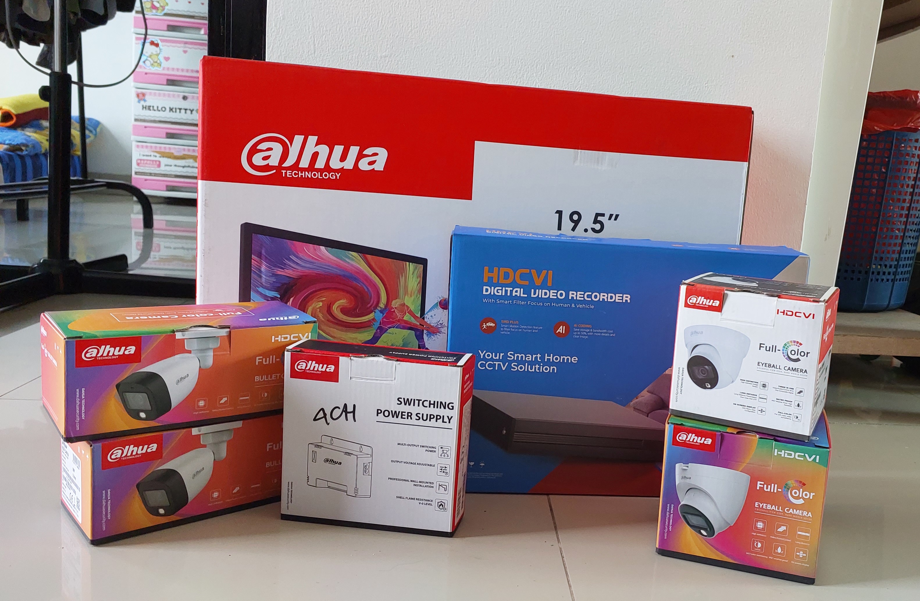 Pemasangan CCTV Paketan 4 Kamera Full Color di Butique